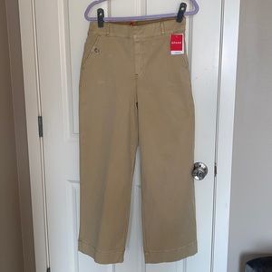 NWTs Spanx Stretch Twill Cropped Wide Leg Pant